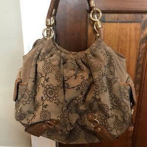 Cole Haan suede handbag